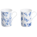 Botanical Blue China Mug - Pkt1