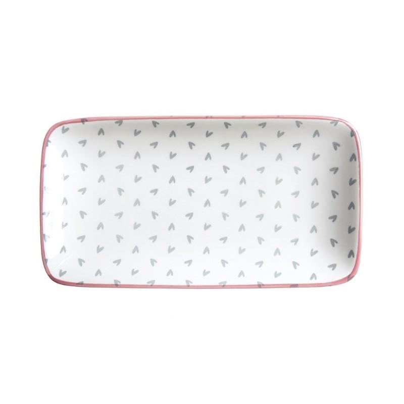 Patterned Plate - Hearts