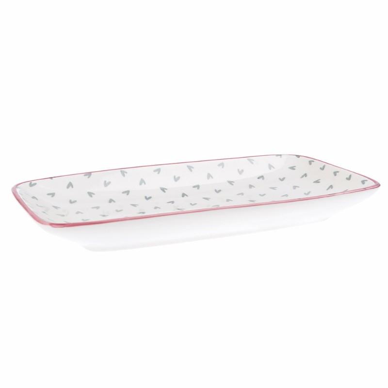 Patterned Plate - Hearts