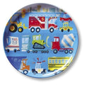 The Kids Store-CROCODILE CREEK MELAMINE PLATE - BUSY CITY-